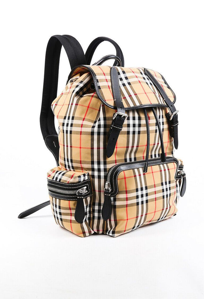 Burberry Backpack Sailing Rucksack Vintage Check Canvas