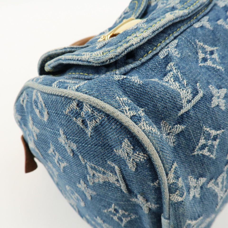Louis Vuitton Monogram Denim Neo Speedy Boston Bag Blue M95019