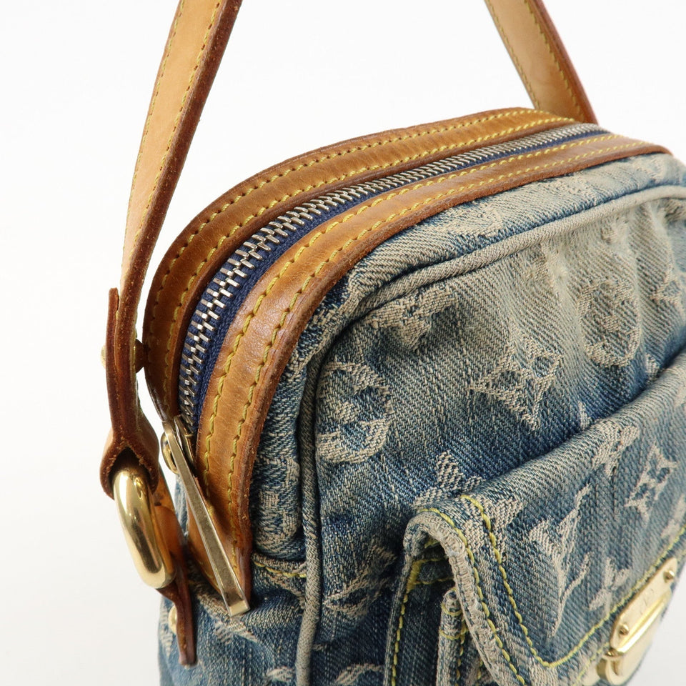Louis Vuitton Monogram Denim Camera Bag Shoulder Bag Blue M95348