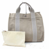 Brand Inspired Hermes Tote Bag Cannes Pm Gray Canvas (SHC1-15156)