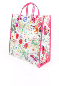 Gucci Bag Flora Multicolor Vinyl Tote