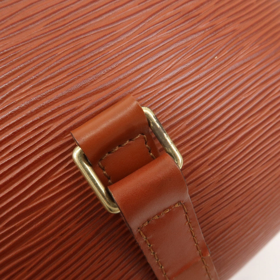 Louis Vuitton Epi Soufflot Shoulder Bag Kenya Brown M52223