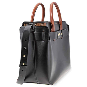 Burberry The Medium Leather Triple Stud Belt Bag- Black 8016764