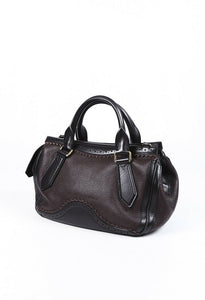 Burberry Leather Tassel Satchel Bag