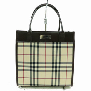Burberry Hand Bag Beige Canvas (SHC1-16147)