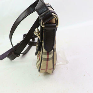 Burberry Shoulder Bag Light Brown PVC (SHC1-14245)