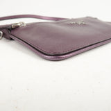 Prada Leather 2 Way Shoulder Bag Pouch Purple