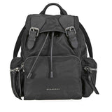 Burberry Medium Nylon and Leather Rucksack- Black 4048297