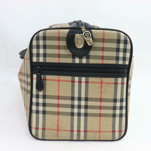 Burberry Boston Bag Brown Nylon (SHC1-14244)