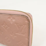 Louis Vuitton Monogram Empreinte Zippy Wallet Rose Poudre M64090