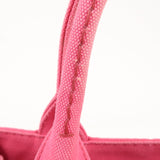 Prada Logo Canapa Mini Canvas 2Way Tote Bag Pink 1BG439