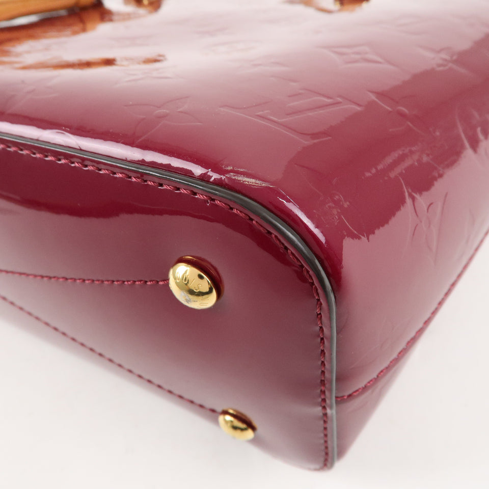 Louis Vuitton Monogram Vernis Long Beach PM Tote Bag Purple M90480