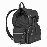 Burberry Medium Nylon and Leather Rucksack- Black 4048297
