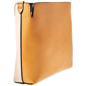 Burberry Ladies Clutch Belt Bag Beige/Yellow Mrais Lth Bicol Medium Clutch