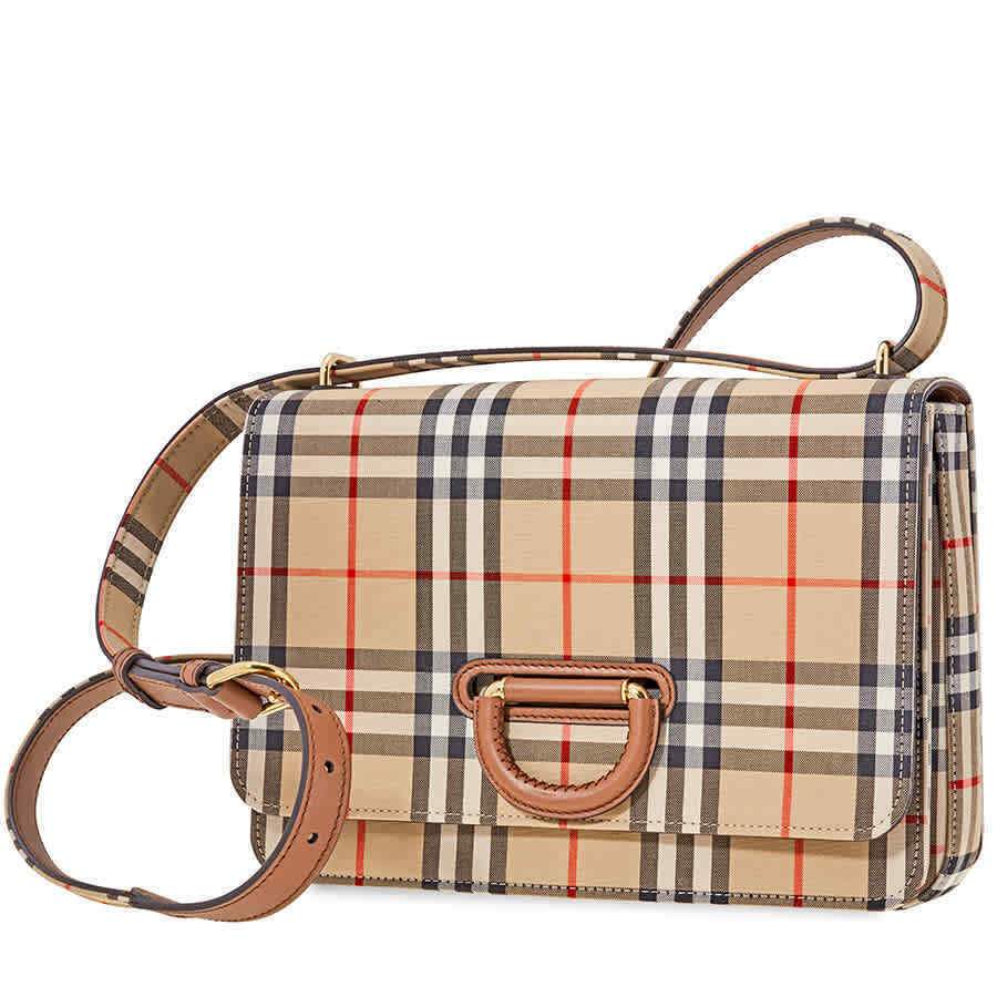 Burberry The Medium Vintage Check D-ring Bag- Archive Beige 8010586
