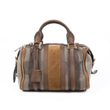 Burberry Nevinson Canvas Leather Satchel Bag