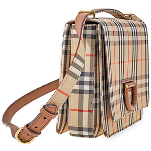 Burberry The Medium Vintage Check D-ring Bag- Archive Beige 8010586