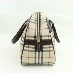 Brand Inspired Burberry Hand Bag Cream Canvas (SHC1-14379)