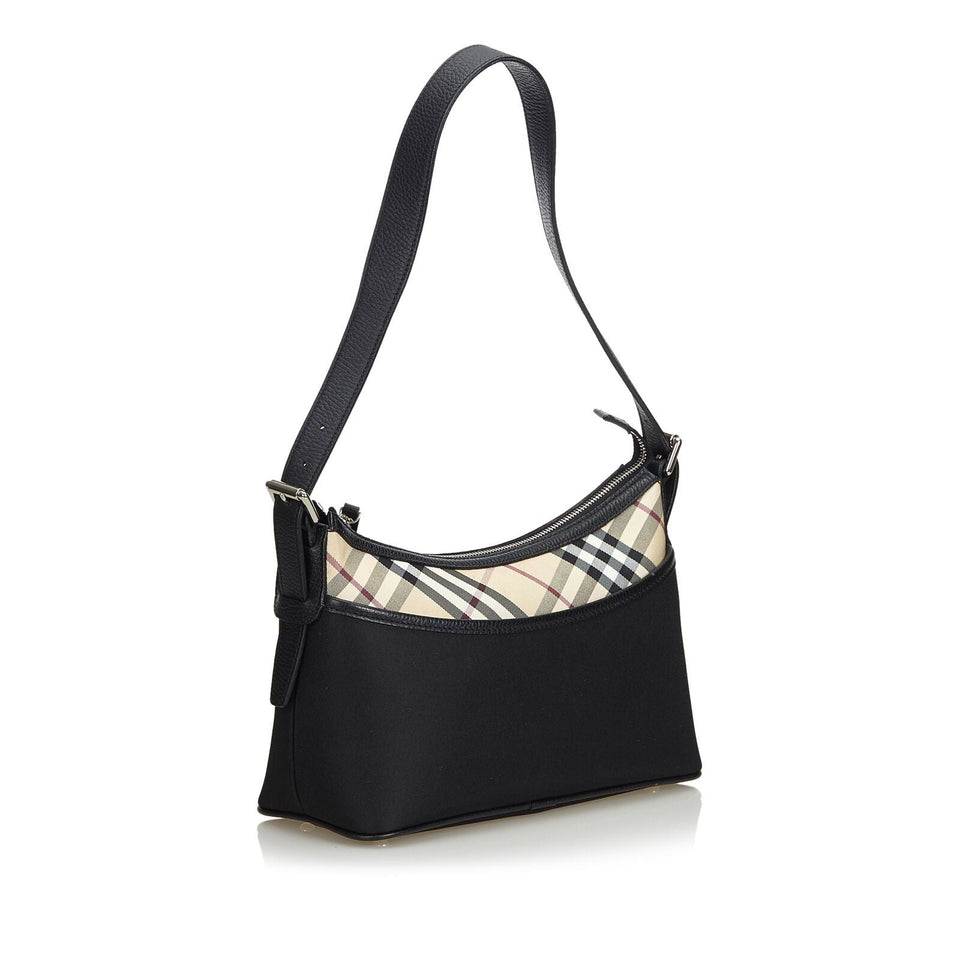 Burberry Black Nylon Fabric Shoulder Bag United Kingdom