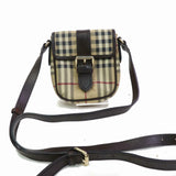 Burberry Shoulder Bag Light Brown PVC (SHC1-14245)