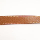 Prada Logo Jacquard Leather Shoulder Bag Beige Brown BT0706