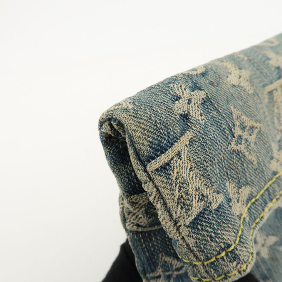 Louis Vuitton Monogram Denim Pochette Plat Pouch M95007