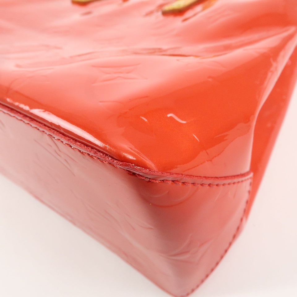 Louis Vuitton Monogram Vernis Lead PM Hand Bag Rouge M91088