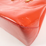 Louis Vuitton Monogram Vernis Lead PM Hand Bag Rouge M91088