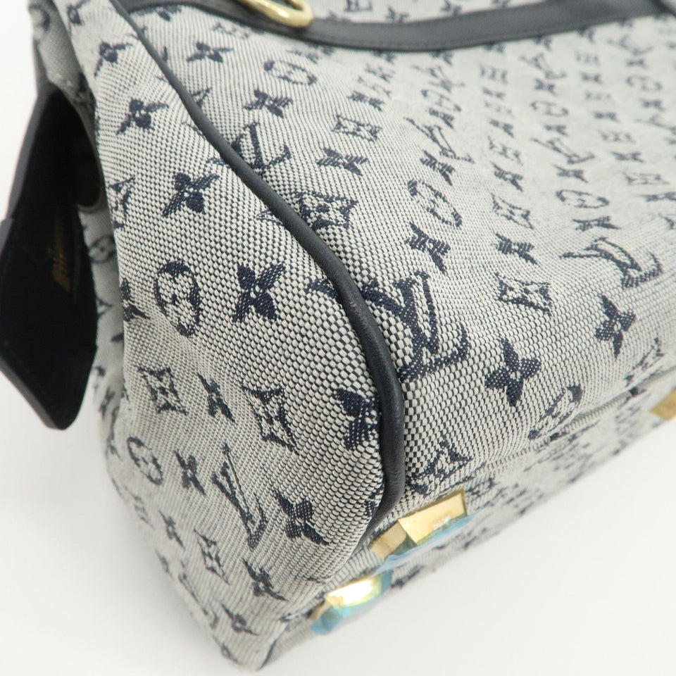 Louis Vuitton Monogram Mini Josephine PM Hand Bag Blue M92214