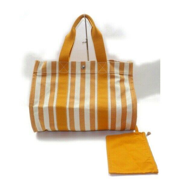 Brand Inspired Hermes Tote Bag Cannes Yellow Canvas (SHC7-11037)