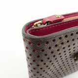 Louis Vuitton Monogram Perfor Compact Zip Wallet Fuchsia M95188