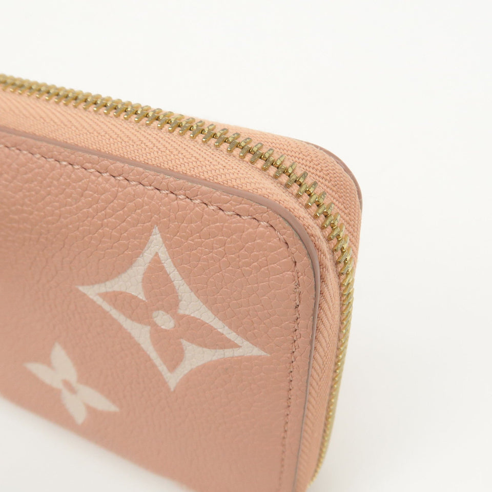 Louis Vuitton Monogram Empreinte Bicolor Zippy Wallet Rose M81645
