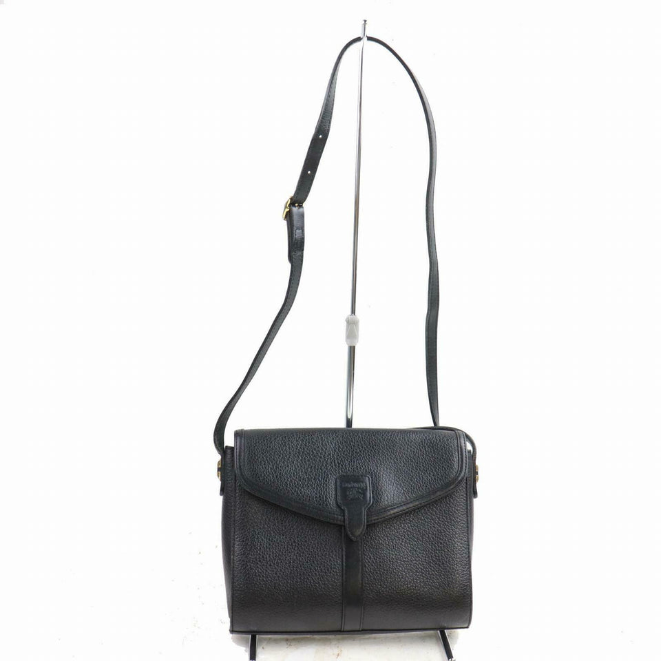 Burberry Shoulder Bag Black Leather (SHC1-14304)