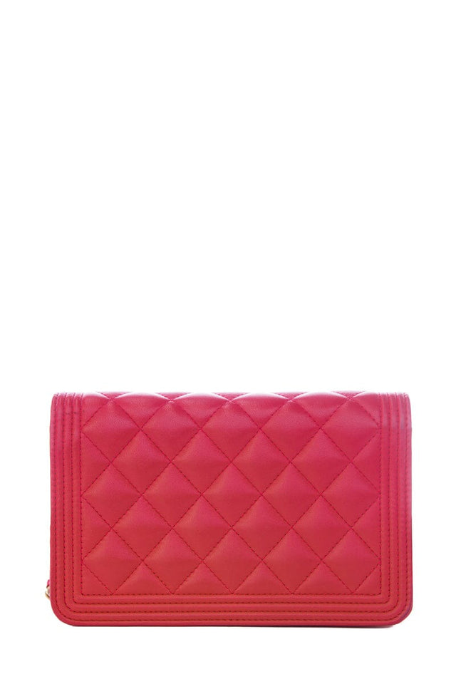 Chanel Hot Pink Calfskin Boy GHW  WOC