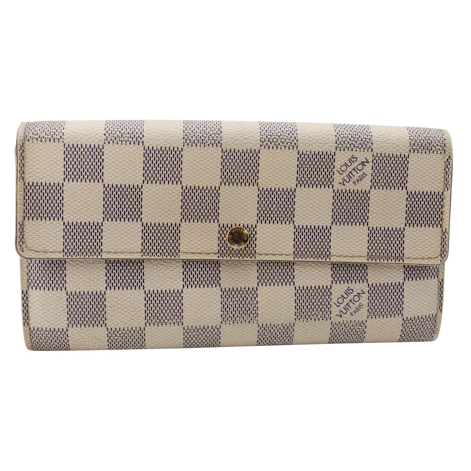 Louis Vuitton Azur Canvas Sarah GM Long Wallet LV-W1110P-A004