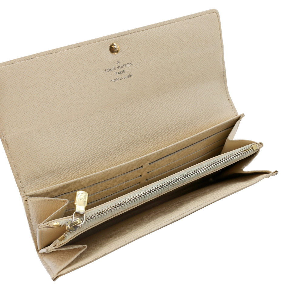 Louis Vuitton Azur Canvas Sarah GM Long Wallet LV-W1110P-A004