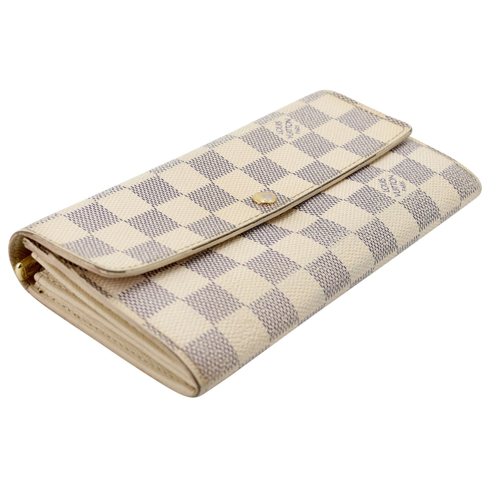 Louis Vuitton Azur Canvas Sarah GM Long Wallet LV-W1110P-A004