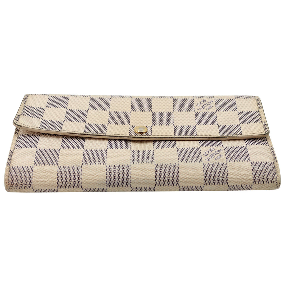 Louis Vuitton Azur Canvas Sarah GM Long Wallet LV-W1110P-A004
