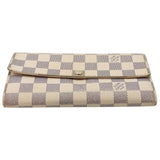 Louis Vuitton Azur Canvas Sarah GM Long Wallet LV-W1110P-A004