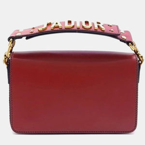 Red Leather J'adior Shoulder Bag