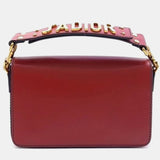 Red Leather J'adior Shoulder Bag