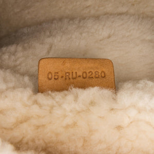 Dior Brown Shearling Saddle Bag