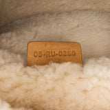 Dior Brown Shearling Saddle Bag