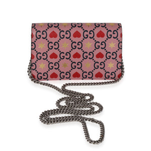 Gucci Pink Calfskin Valentine's Day Super Mini Dionysus Bag