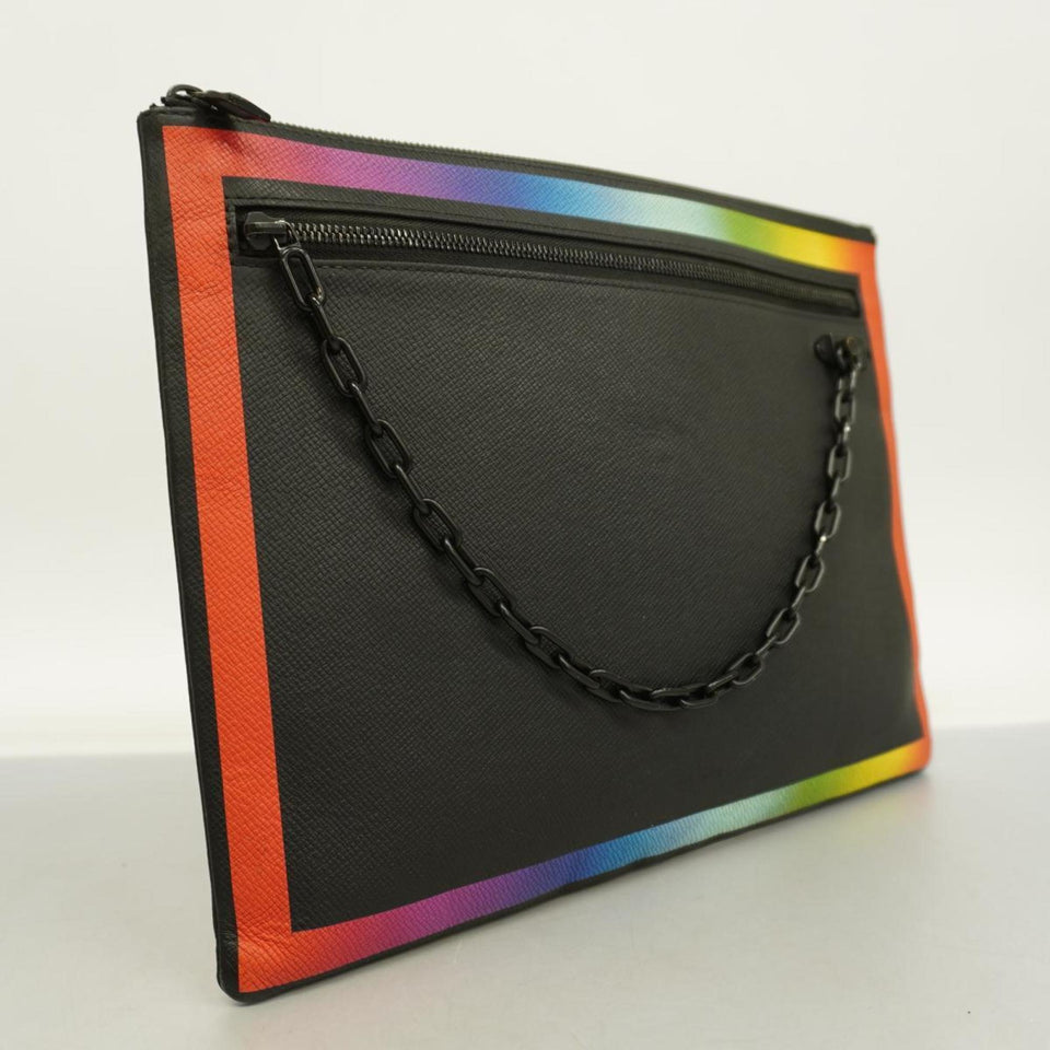 Louis Vuitton Pochette A4  Leather Clutch Bag
