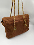 Prada Nylon Tote with Chain Handle