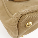 Prada Canapa Mini Canvas 2Way Bag Shoulder Bag Brown B2439G