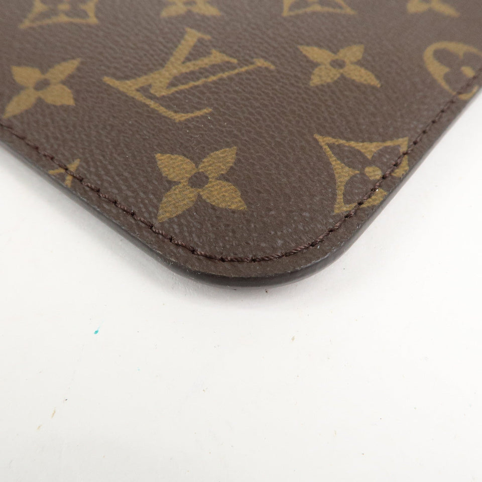 Louis Vuitton Monogram Pouch for Neverfull MM Brown
