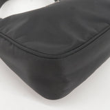 Prada Logo Nylon Hand Bag Pouch Purse NERO Black