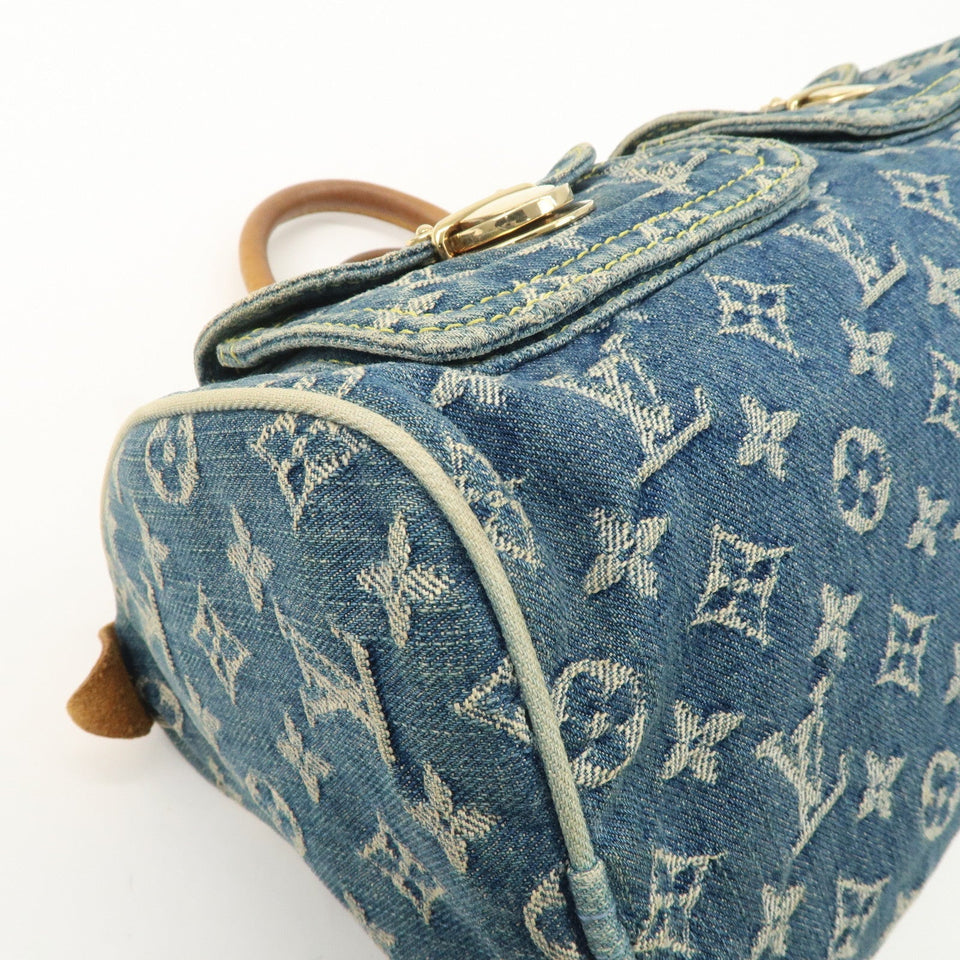 Louis Vuitton Monogram Denim Neo Speedy Boston Bag Blue M95019